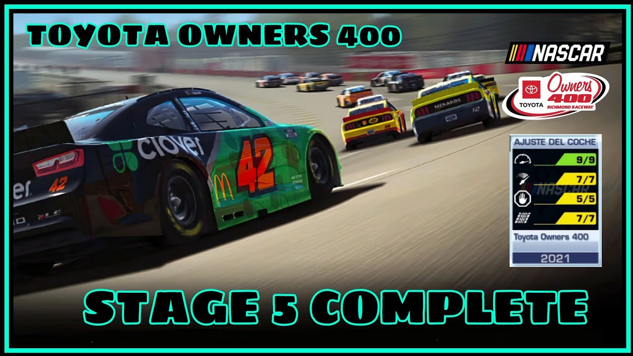 Real Racing 3 Toyota Owners 400 STAGE 5 COMPLETE | NASCAR 2021 Gameplay ...