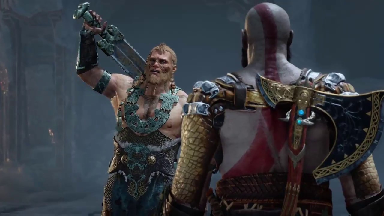 God of War (2018) - Slapping Thor's Step Children Around (Magni & Modi) gaming logo
