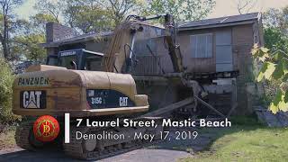 Detalles Demolition of 7 Laurel Street, Mastic Beach, May 17, 2019 Actualización