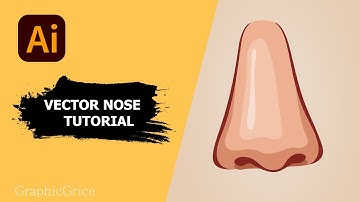 How To Draw A Nose In Illustrator / How to Make a Vector Nose in Illustrator / How to vector /vector