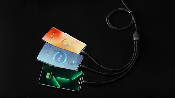 Baseus Flash Series Ⅱ One-for-three Fast Charging Cable Type-C to M+L+C 100W 1.5m (CASS030201)