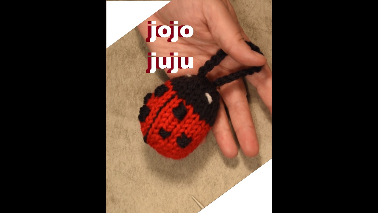 Must-Try Knitting Machine Pattern: lady bug Keychain - YouTube