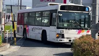 【アルピコ交通】宇木バス停エルガUターン20221111
