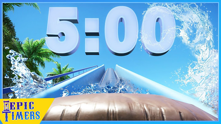 5 Minute Water Roller Coaster Ride Countdown Timer with Music!