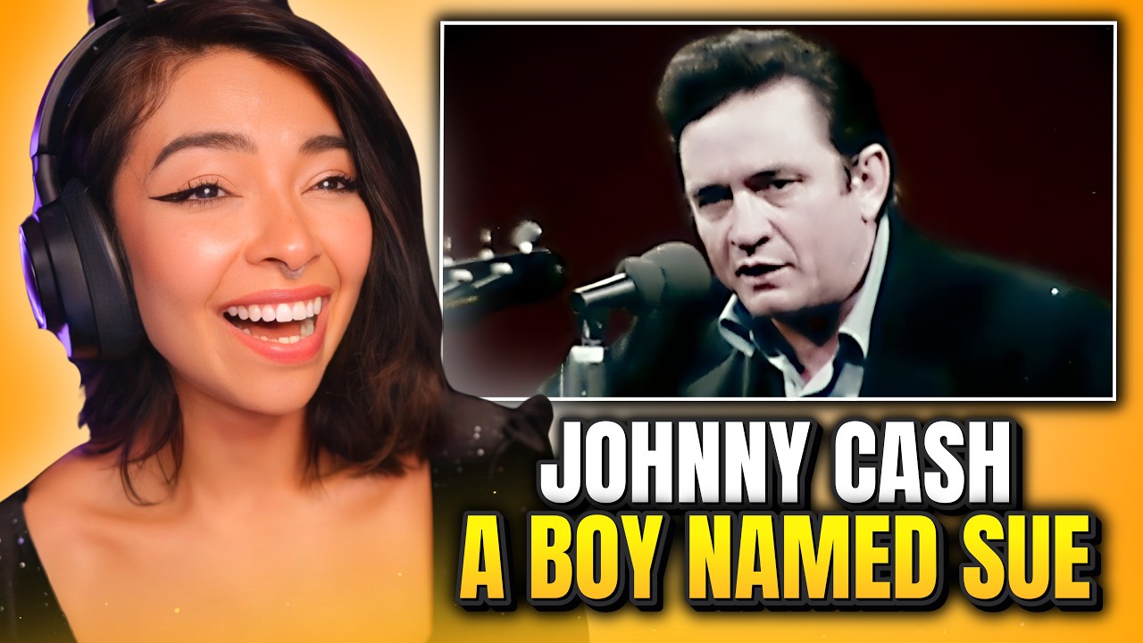 MY SIDES HURT!! | FIRST TIME REACTION to Johnny Cash - "A Boy Named Sue"