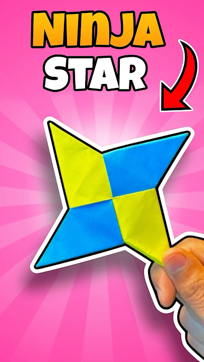 Make a Origami Paper Ninja Star 🤩 #shorts