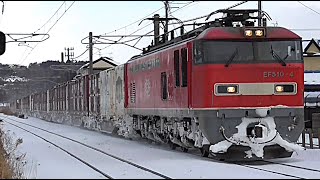 【雪×貨物】EF510-4号機牽引  3098列車  2025/2/11撮影