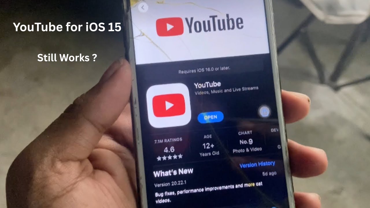YouTube For iOS 15 Still Works on iPhone 7 & 7 Plus ? - YouTube