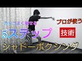 【シャドーボクシング】プロが使う魅せれる基本5ステップ技術、コンビネーション、ボクシングステップを紹介！
