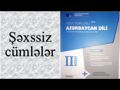 Video: Şəxssiz Cümlələr Nə üçündür?