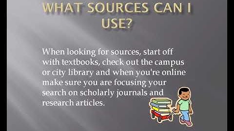 EVALUATING SOURCES - VALIDITY OF INFORMATION - PART 2