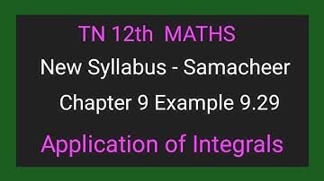 chapter 9 | example 29 | application of integration | class12 |