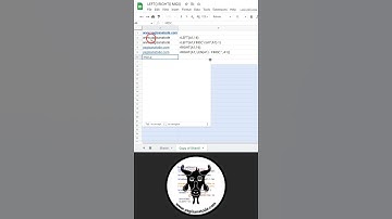 Google Sheets LEFT() RIGHT() & MID() functions