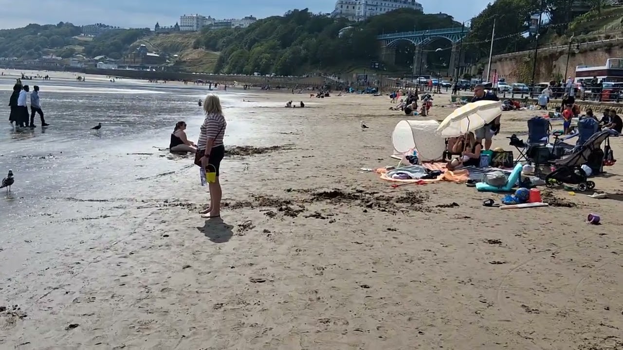 Bank Holiday August weekend (Sunday) stroll across Scarborough Beach. Angry Beach Women at 4.15 Ha.