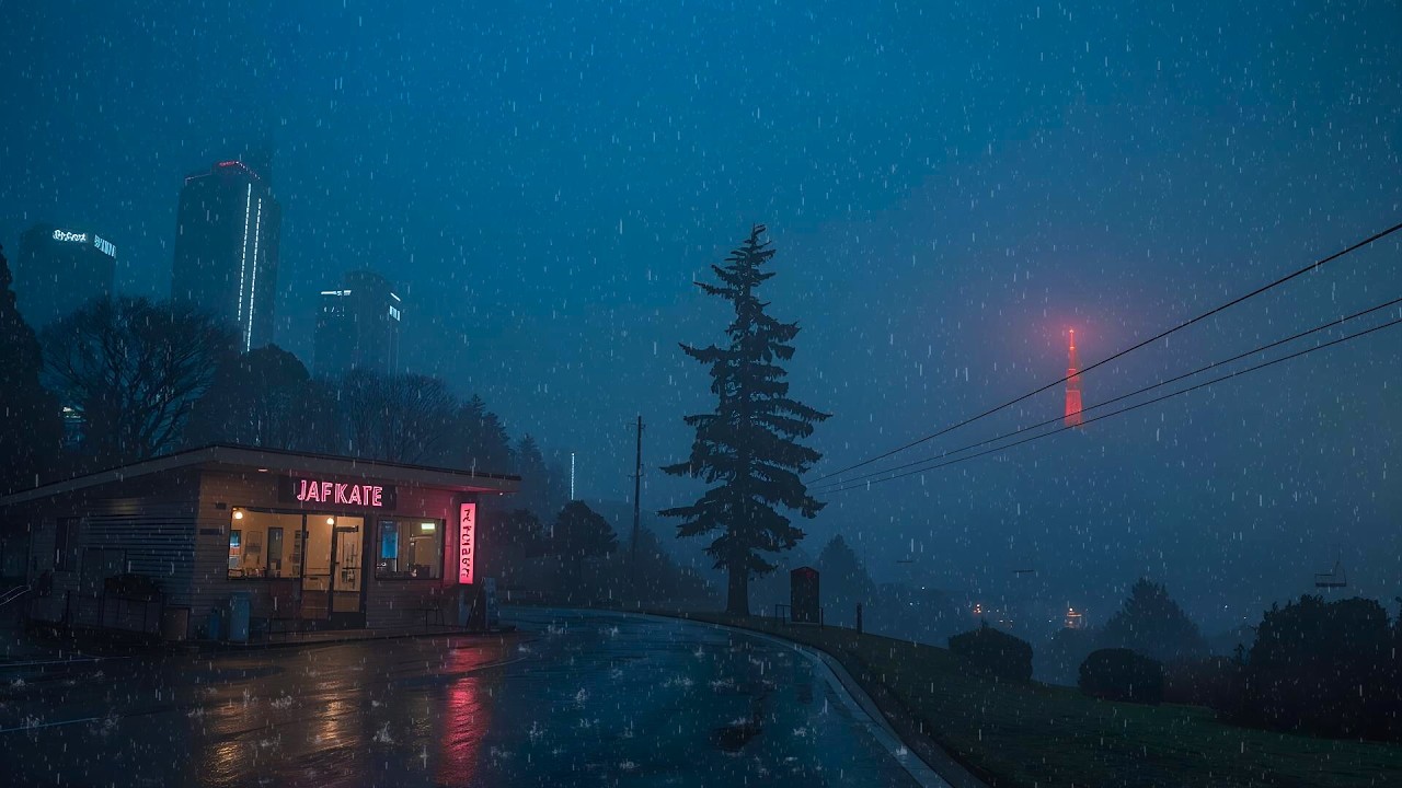 Work Late in a 90s Tokyo Café ☕ Lofi Ambience