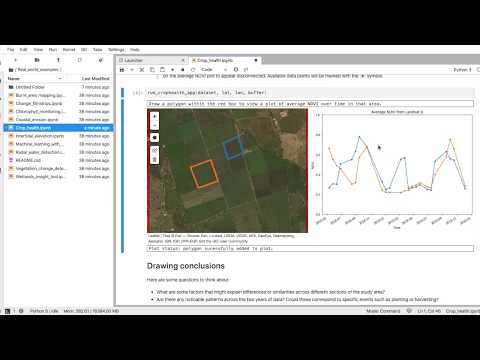Working with Notebooks - measure crop health