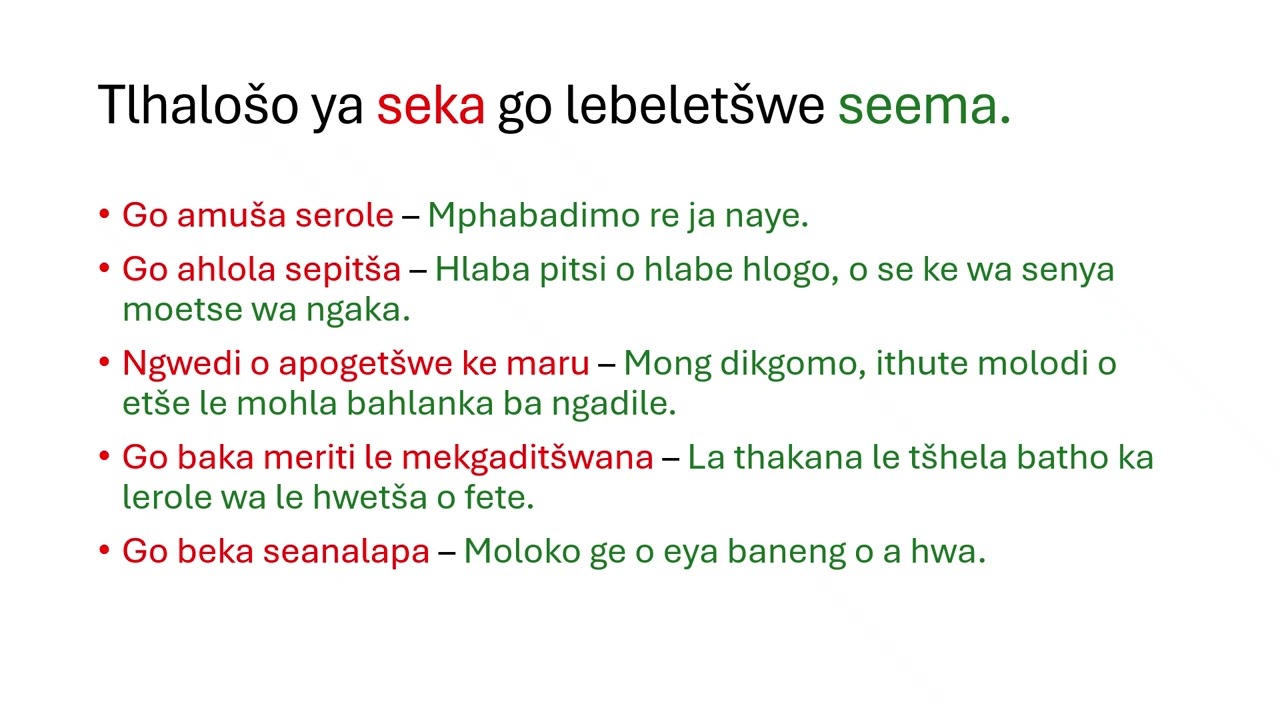 DIKA | SAYINGS | DIEMA | PROVERBS