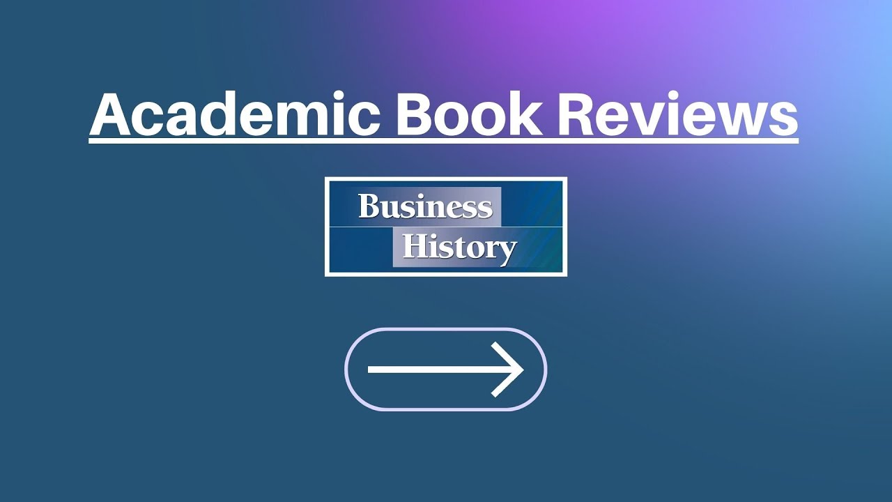 Academic book reviews - video series II