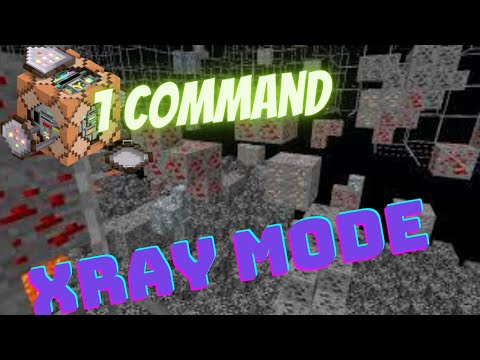 How to make Xray Mode With 1 Command block (minecraft)