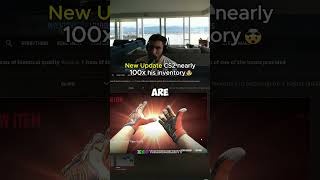 New Update CS2 nearly 100x his inventory 🤯 #trainwreckstv #cs2skins  #cs2update  #cs2 #trainwreckstv