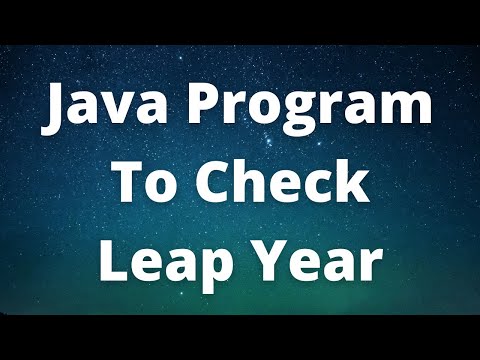 Check if a given year is Leap Year In Java
