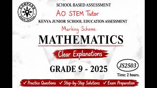 KJSEA Mathematics Practice Questions | Section A Revision for Candidates | Step-by-Step Solutions