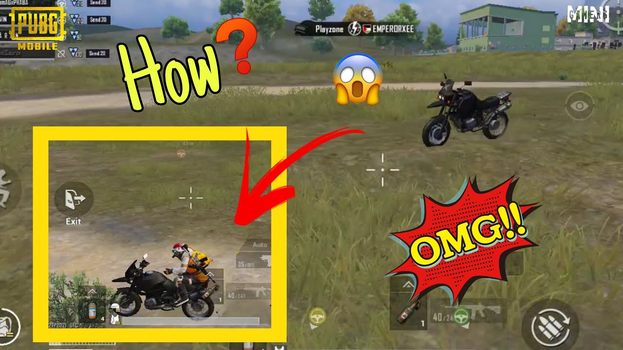 Invisible Trick | Bike glitch | Runic power tricks | pubg mobile | MINIgamers tamil