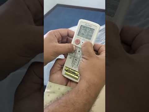 how to reset mitsubishi ac remote / inverter/2024 / #muhammadawaisnoon #youtubeshorts