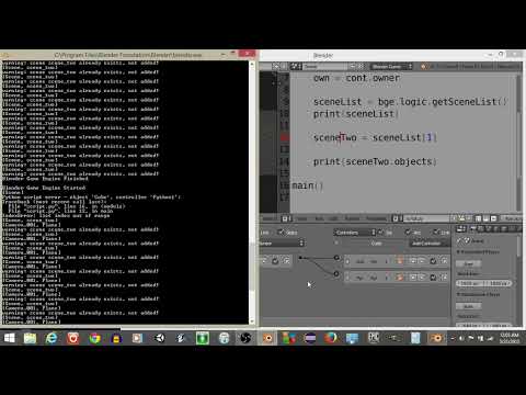 UPBGE - Edit Objects in other Scenes Python