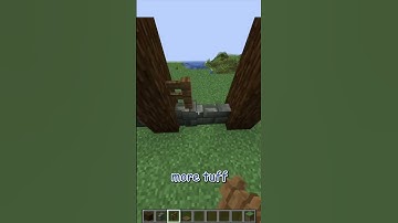 how to build a TUFF and SPRUCE wall in minecraft update 1.21 #shorts