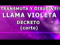 TRANSMUTA Y DISUELVE Llama VIOLETA Saint Germain💜  DECRETO (corto) 💜