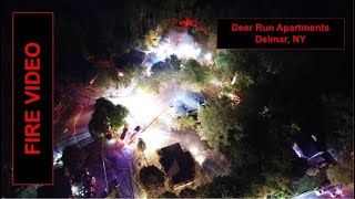 Large Apartment Complex Fire at Deer Run Apartments, Delmar, NY