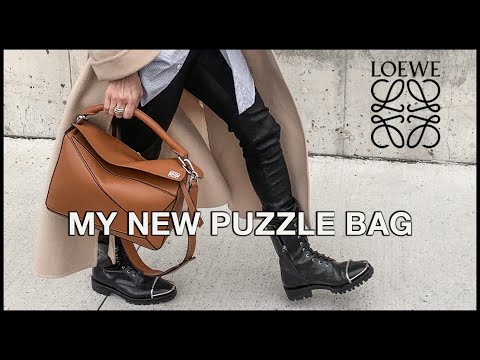 My New LOEWE MEDIUM PUZZLE BAG (+ my Loewe collection, mini puzzle & small hammock  bag)