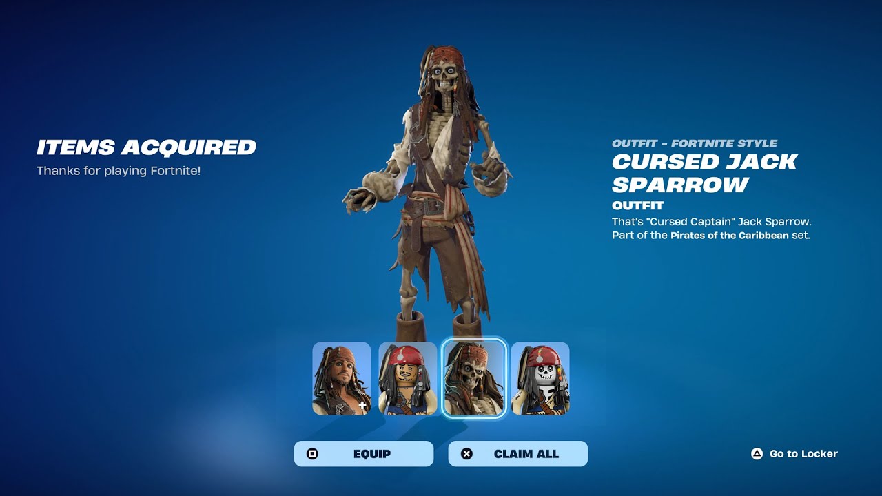 How To Get the Cursed Jack Sparrow Skin FREE In Fortnite (Unlocked LEGO Cursed Jack Sparrow Style)