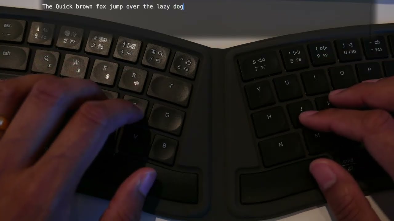 Keychron B11 Pro ultra slim wireless foldable keyboard - YouTube