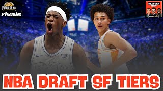 NBA Draft Small Forward Tiers | Is AJ Dybantsa a LOCK at 1? | Next Gen Hoops!
