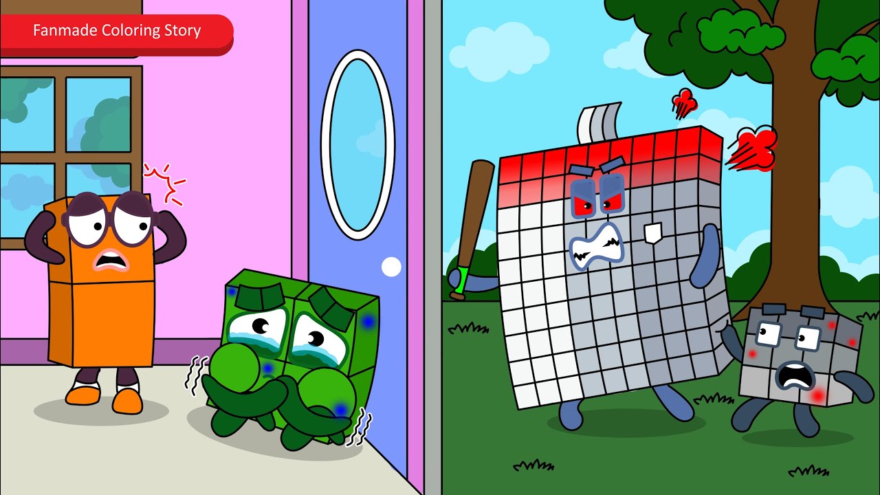 All Bruised! What did Numberblocks 4 do to make him ANGRY ...