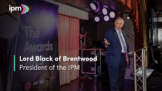 Lord Black Keynote at the IPM Awards | A Media Legacy