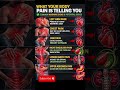 What Your Body Pain Is Telling you 🍀#healthyeating #nutrition #organhealth #wellness #healthtips