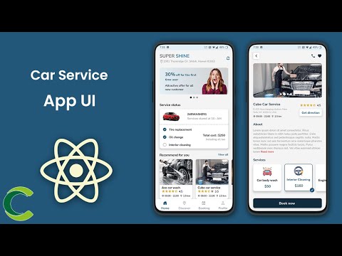 Car Service Appointment Booking App UI in React Native Expo | SuperShine