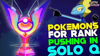 BEST POKEMONS TO REACH MASTER RANK EASILY IN SOLO WITH BEST BUILD IN HINDI | POKEMON UNITE INDIA