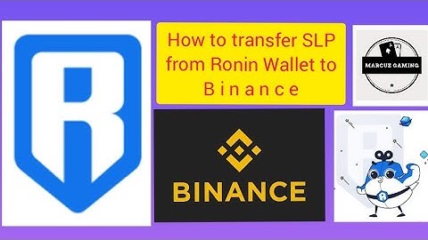 How to Transfer SLP from Ronin Wallet to Binance