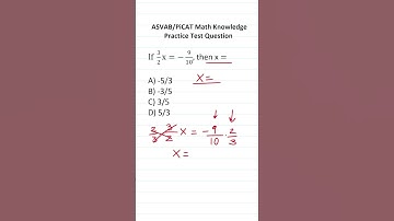Solving Equations: ASVAB/PiCAT Math Knowledge Practice Test Question #acetheasvab with #grammarhero