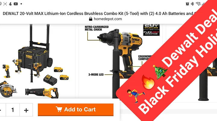 Run 🏃‍♂️ 🏃‍♂️  Deal is Back Dewalt Flex-Volt 5 Tool Kit W/ Toughsystem 2.0 Black Friday 2022 Holiday
