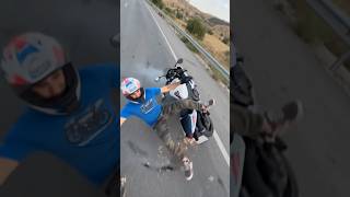 Does SIZE really MATTER? :) #motorcycle #crashcompilation