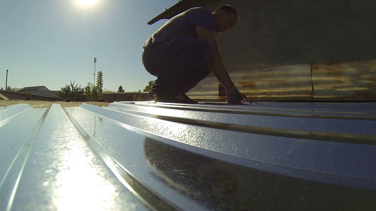 кровля гараж крыша ремонт крыша гаража рубероид своими руками - YouTube