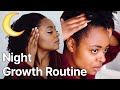 Moisturizing Nighttime Hair Routine For Growth | Type 4 Hair