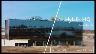 HyLife Canada Project Construction Progress Time lapse Monitoring - OpticVyu