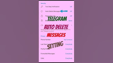 How to set Auto Delete Messages in Telegram? #shortsfeed #trending #ytshorts #telegram