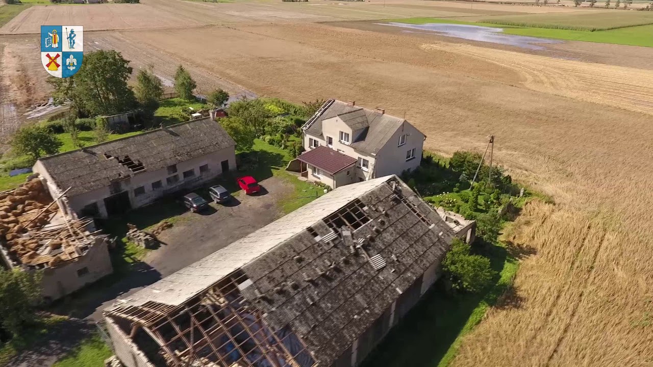 Skutki nawałnicy w Powiecie Sępoleńskim, 11.08.2017 r.